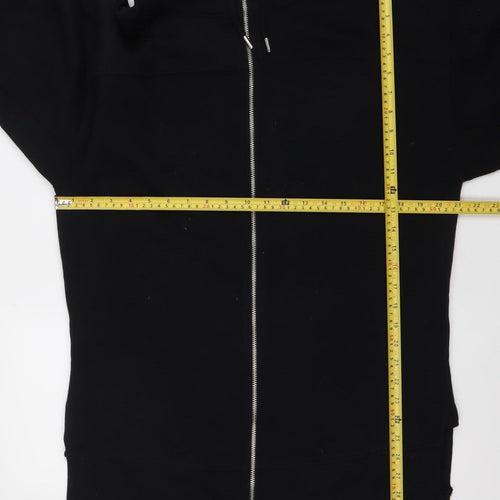 Ivy Park Womens Black Full Zip Hoodie XS Logo Activewear