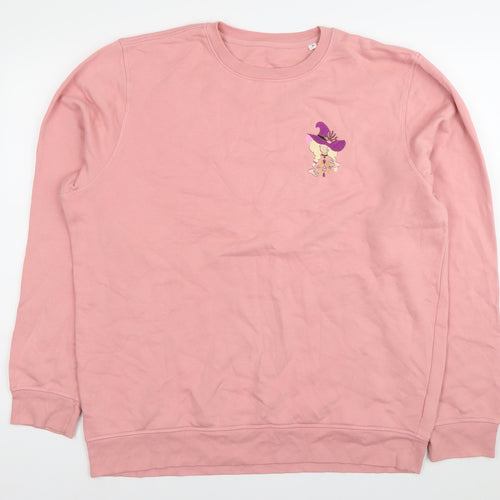 The Color of Space Womens Pink XL Sweatshirt Cotton Blend