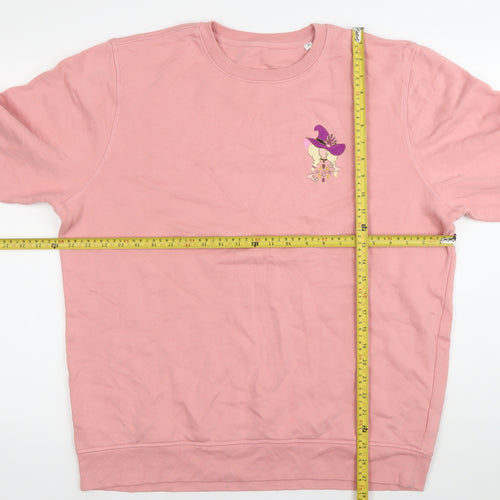 The Color of Space Womens Pink XL Sweatshirt Cotton Blend