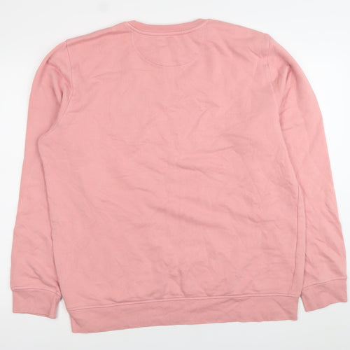 The Color of Space Womens Pink XL Sweatshirt Cotton Blend