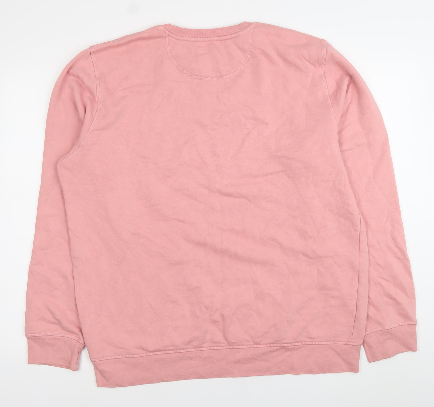 The Color of Space Womens Pink XL Sweatshirt Cotton Blend