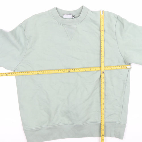 ASOS DESIGN Men’s Green Pullover Sweatshirt Size M Crew Neck
