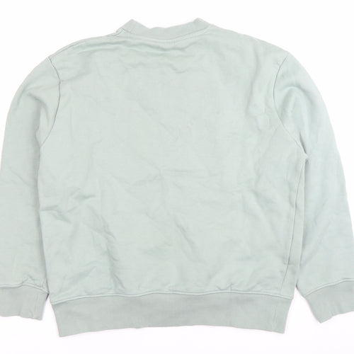 ASOS DESIGN Men’s Green Pullover Sweatshirt Size M Crew Neck