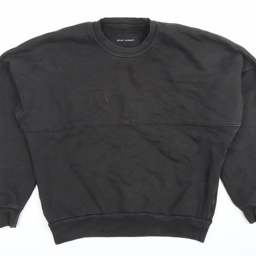 Spirit Jersey Womens Black Los Angeles Sweatshirt XS Cotton Crew Neck