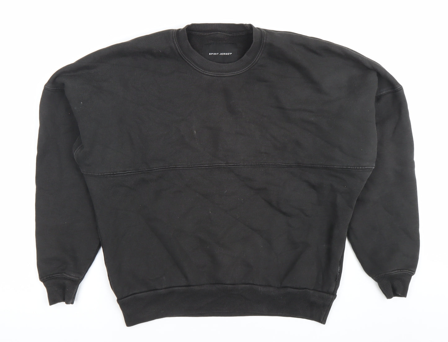 Spirit Jersey Womens Black Los Angeles Sweatshirt XS Cotton Crew Neck