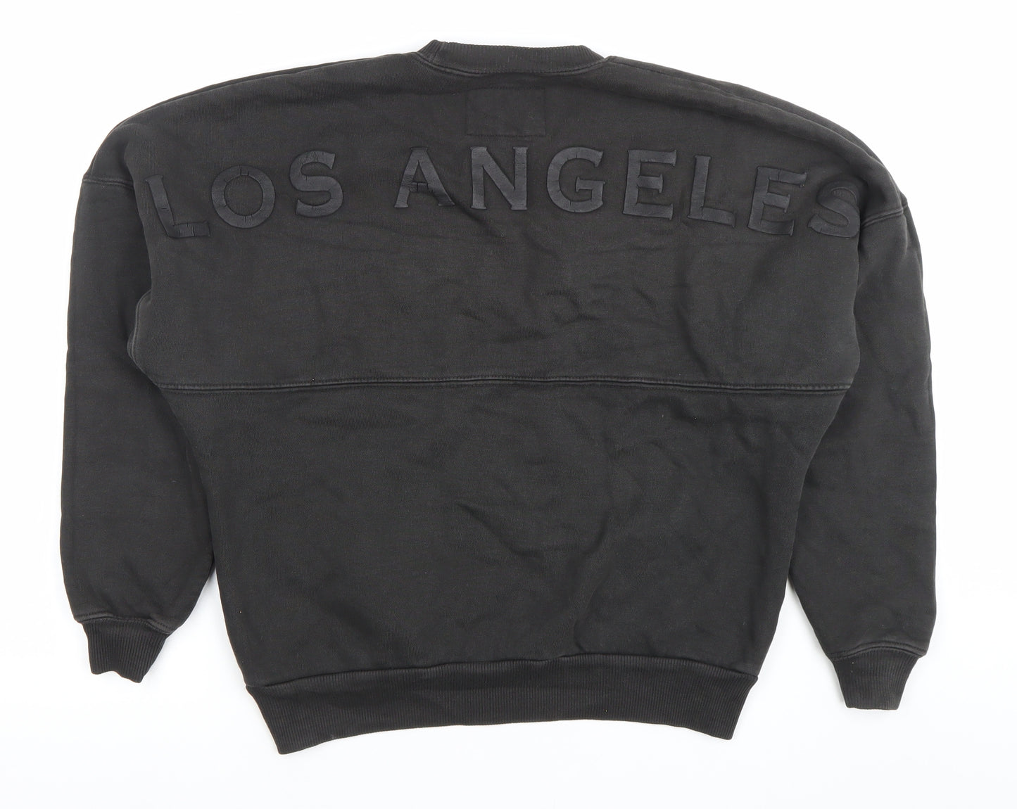 Spirit Jersey Womens Black Los Angeles Sweatshirt XS Cotton Crew Neck