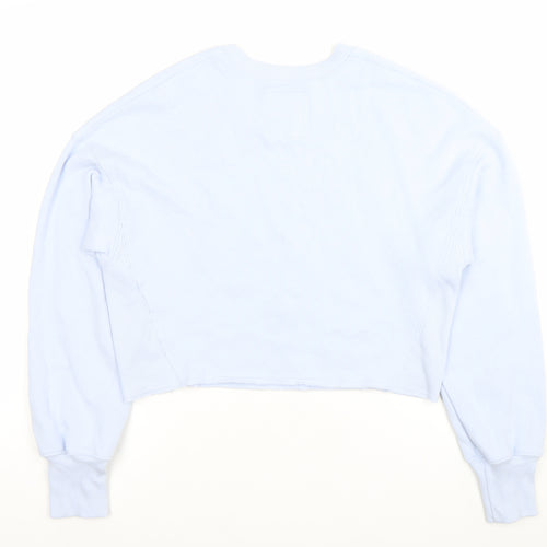 Hollister Womens Blue Small Logo Crew Neck Sweatshirt