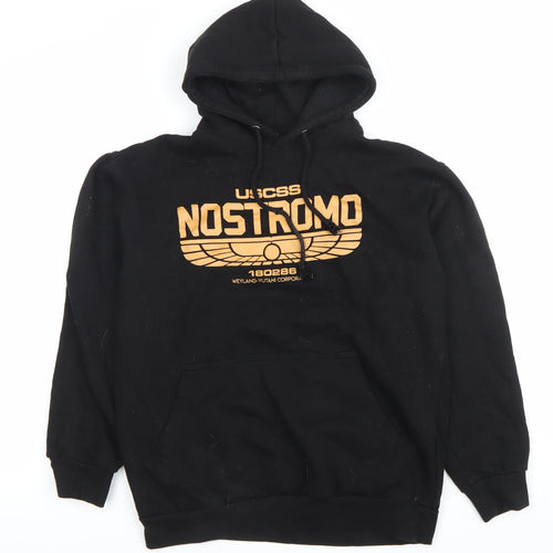 Stars & Stripes Men’s Black Nostromo Pullover Hoodie M Graphic Movie Style