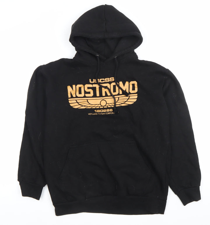 Stars & Stripes Men’s Black Nostromo Pullover Hoodie M Graphic Movie Style
