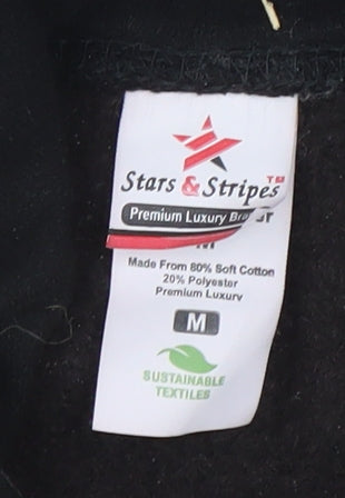 Stars & Stripes Men’s Black Nostromo Pullover Hoodie M Graphic Movie Style