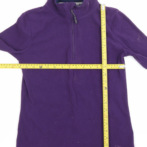 Peter Storm Women’s Purple Fleece Sweatshirt Size 8 Half Zip Outdoor