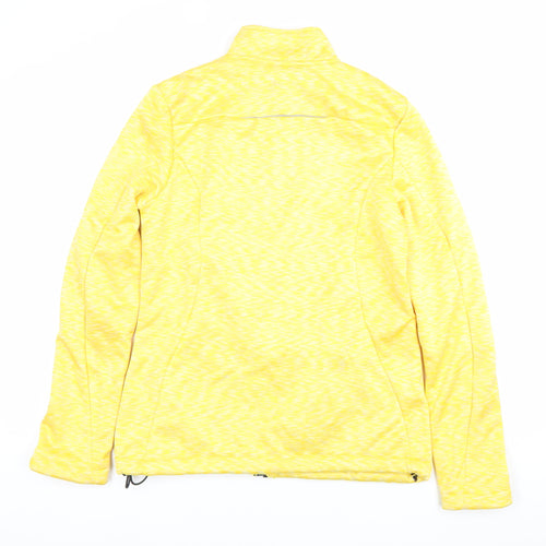 Crynit Womens Yellow Softshell Jacket Size 10 Full Zip Lightweight