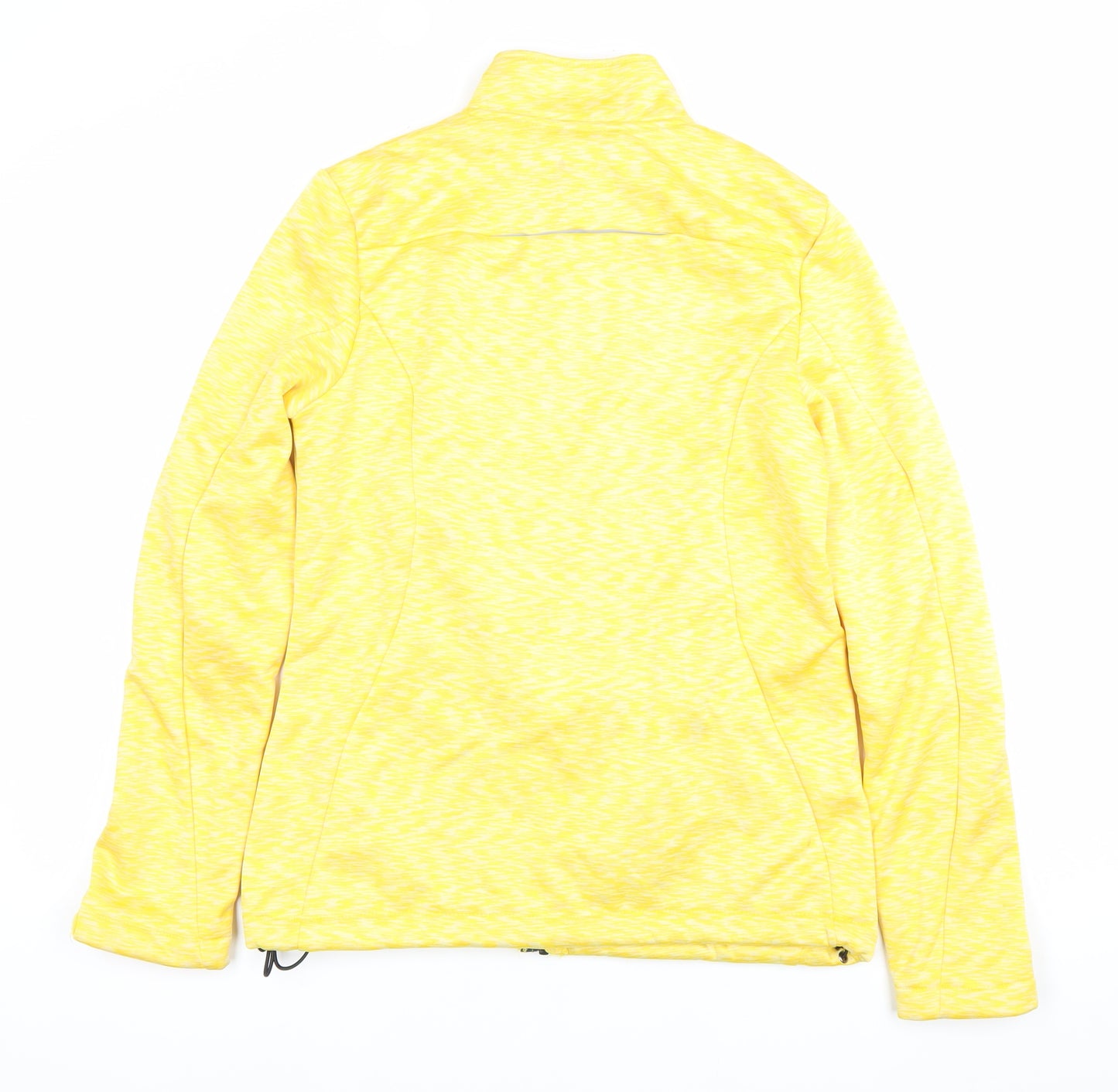 Crynit Womens Yellow Softshell Jacket Size 10 Full Zip Lightweight