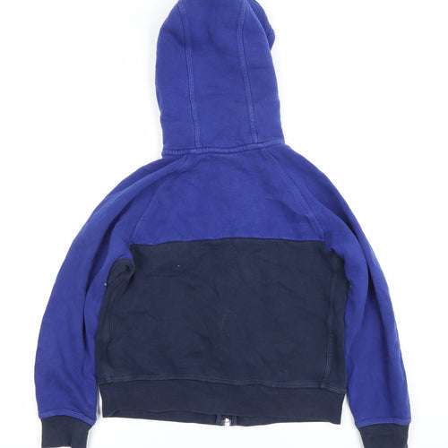 Nike Boys Blue Full Zip Hoodie Sweatshirt 10-12Y Logo Sportswear