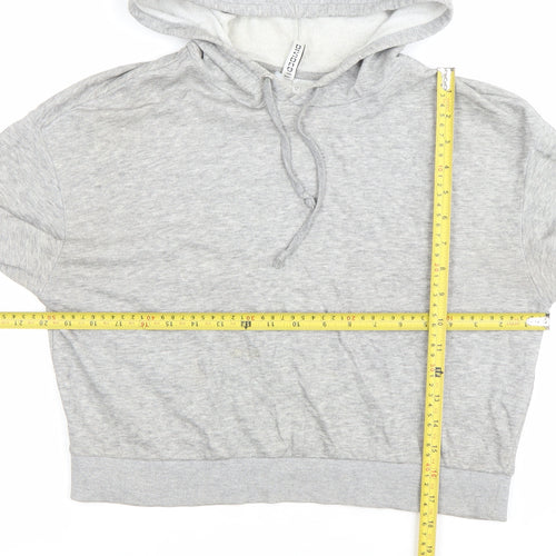 H&M Women’s Grey Hoodie Sweatshirt Small Cotton Blend Casual