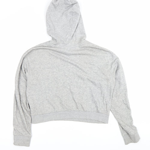 H&M Women’s Grey Hoodie Sweatshirt Small Cotton Blend Casual