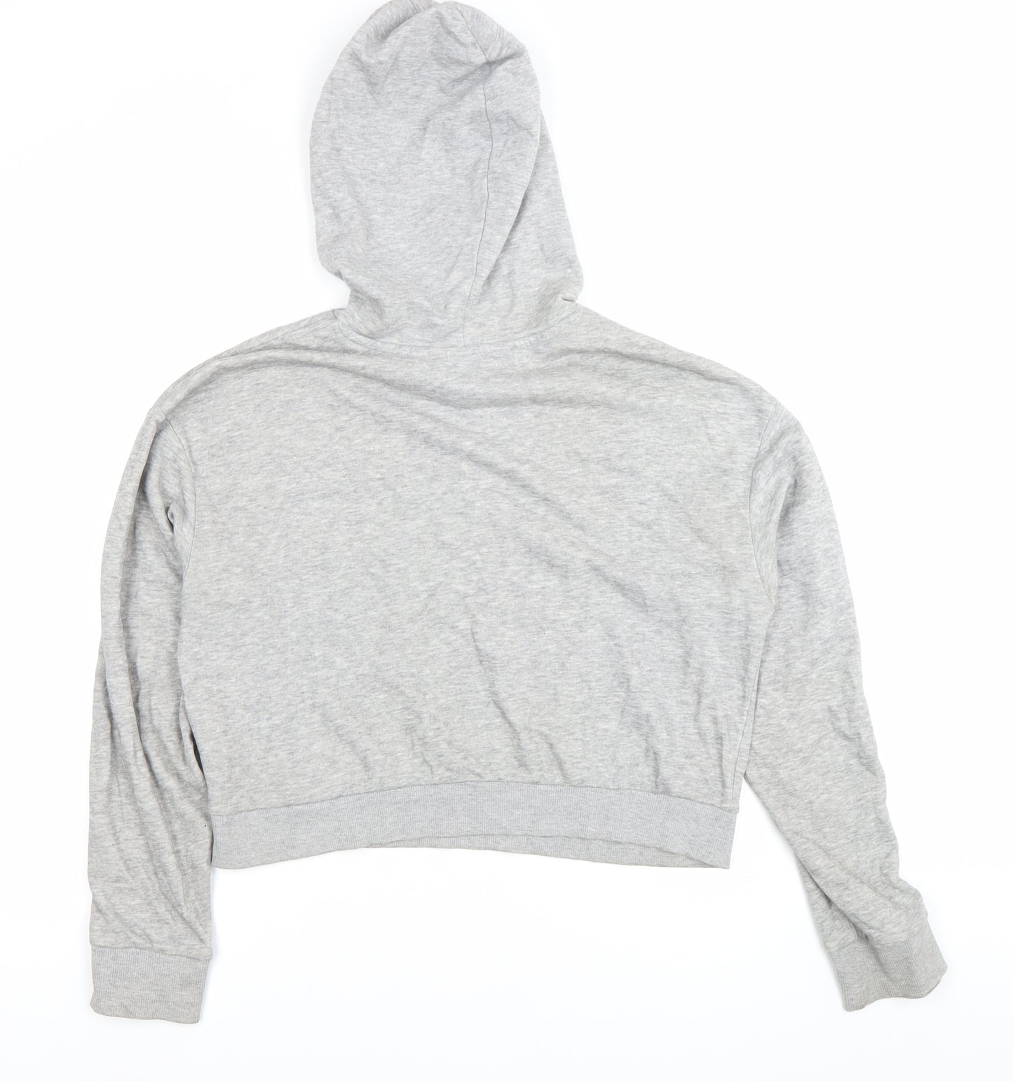 H&M Women’s Grey Hoodie Sweatshirt Small Cotton Blend Casual