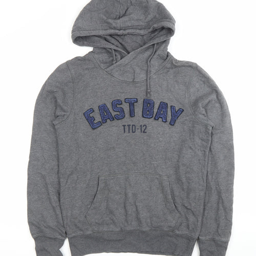 Tom Tailor Mens Grey Hoodie Small Pullover Embroidered East Bay
