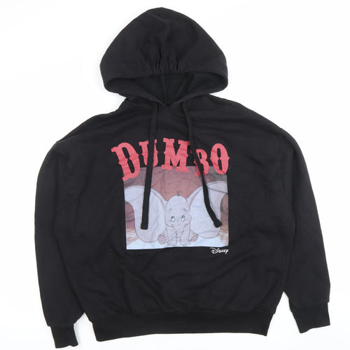 Pull&Bear Disney Dumbo Hoodie Women Black S Pullover Graphic