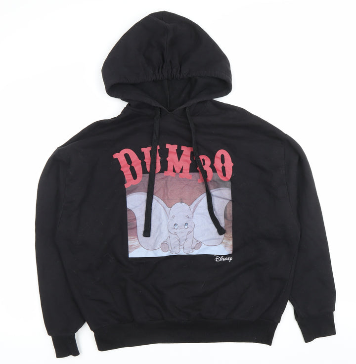 Pull&Bear Disney Dumbo Hoodie Women Black S Pullover Graphic