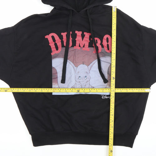 Pull&Bear Disney Dumbo Hoodie Women Black S Pullover Graphic