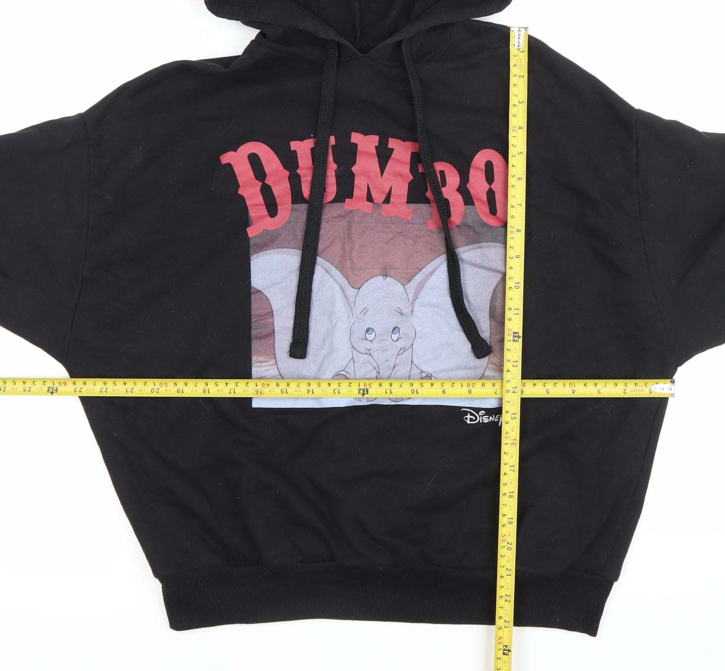 Pull&Bear Disney Dumbo Hoodie Women Black S Pullover Graphic