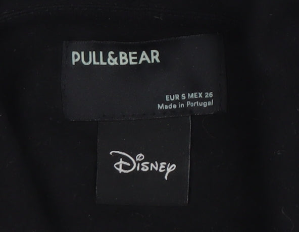 Pull&Bear Disney Dumbo Hoodie Women Black S Pullover Graphic