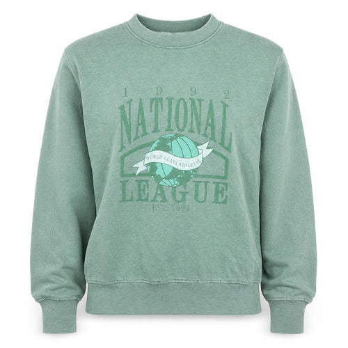 Daisy Street Womens Green XS Sweatshirt Pullover Cotton National League