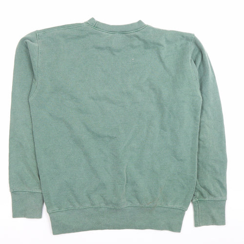 Daisy Street Womens Green XS Sweatshirt Pullover Cotton National League