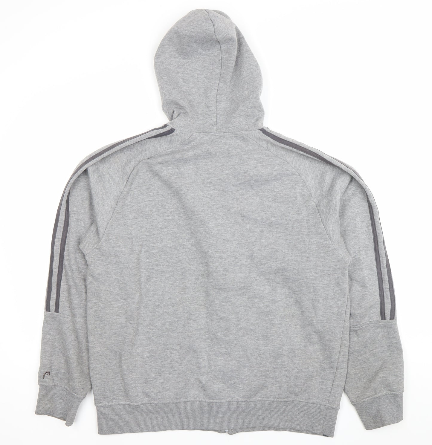 Head Mens Grey Full Zip Hoodie Large Regular Fit Sportswear