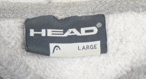 Head Mens Grey Full Zip Hoodie Large Regular Fit Sportswear