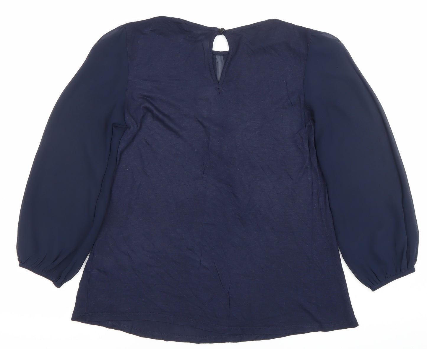 Warehouse Women’s Blue Size 8 Long Sleeve Tunic Blouse
