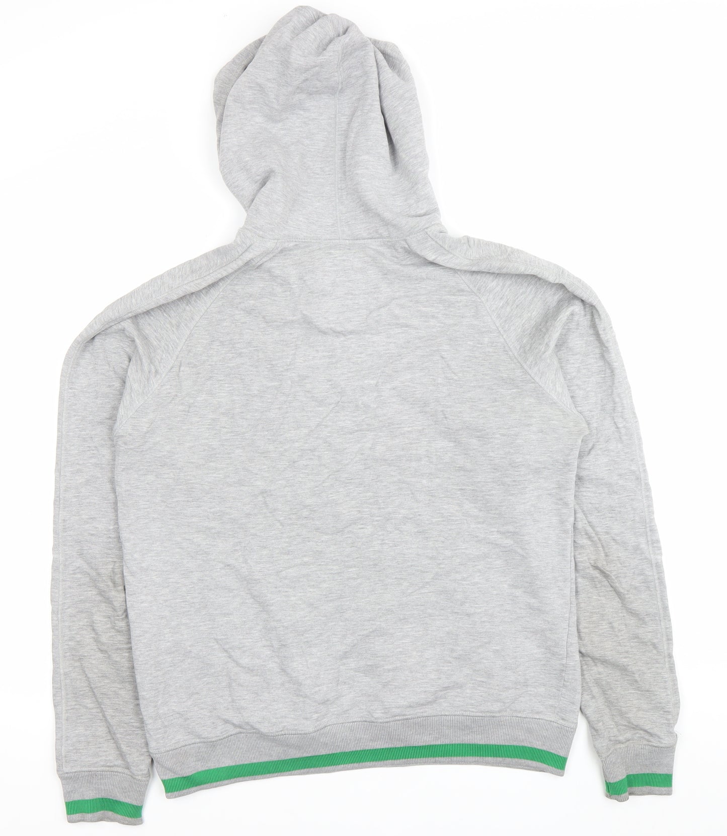 Super Men's Grey Pullover Hoodie Size L with Logo