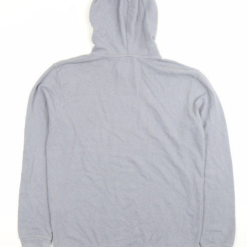 boohooMAN Mens Grey Pullover Hoodie Size M Regular Fit Cotton