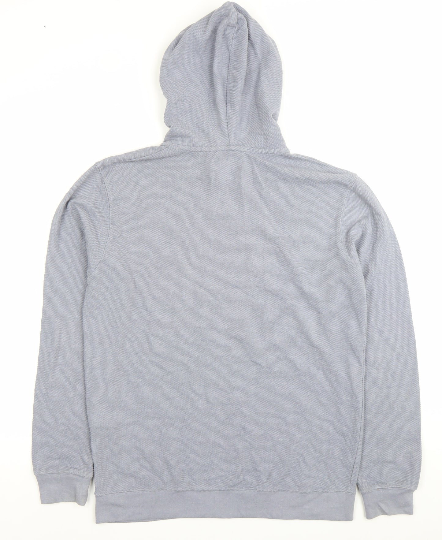 boohooMAN Mens Grey Pullover Hoodie Size M Regular Fit Cotton