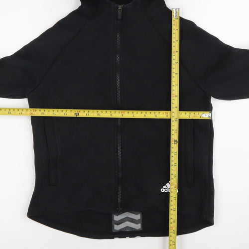 Adidas Women Black Full Zip Hoodie Jacket Size M Sportswear