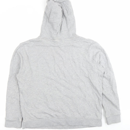 Adidas Womens Grey Pullover Hoodie Size 16 Regular Fit Casual Sportswear