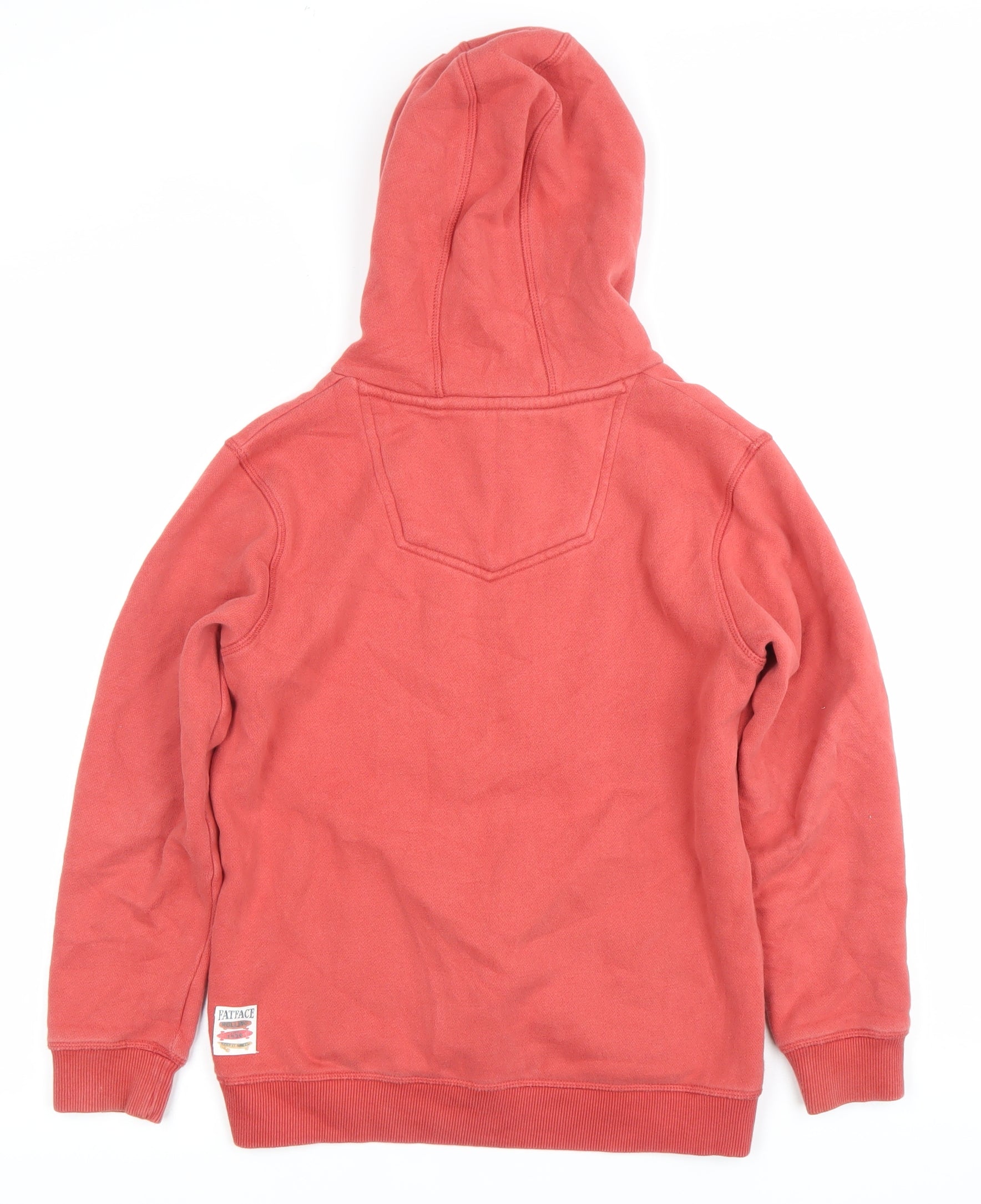Sweat à Capuche Garçon Fat Face – 10-11 Ans, Rouge, Coton, Avec Poches