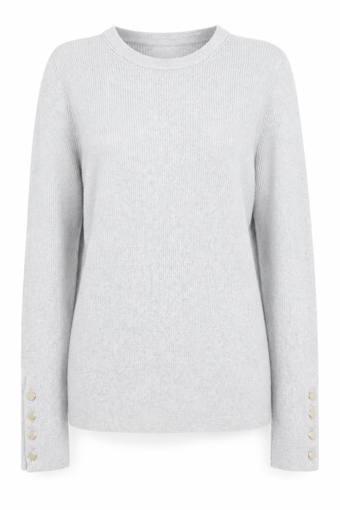 Marks and Spencer Women’s Grey Crew Neck Jumper Size 12 Long Sleeve