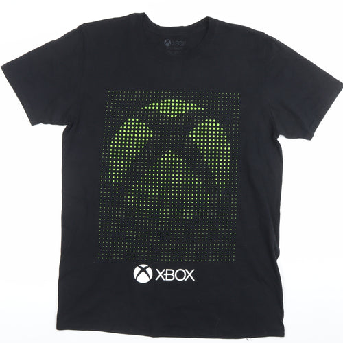 Xbox Mens Black Large Graphic Gaming T-Shirt Short Sleeve