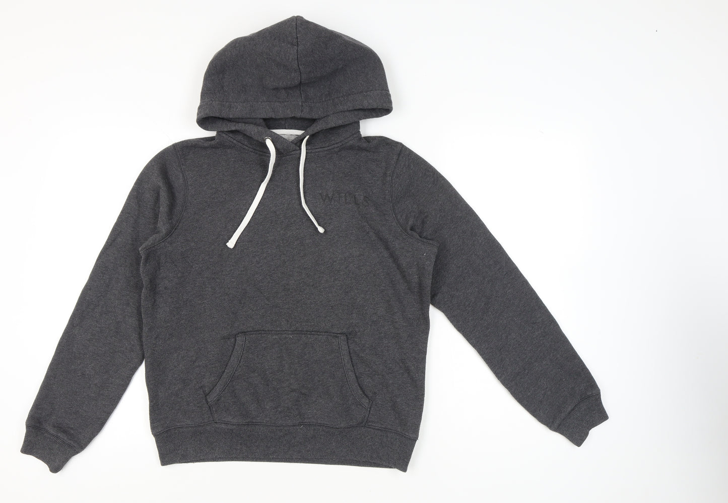 Jack Wills Womens Grey Pullover Hoodie Size 14 Regular Fit