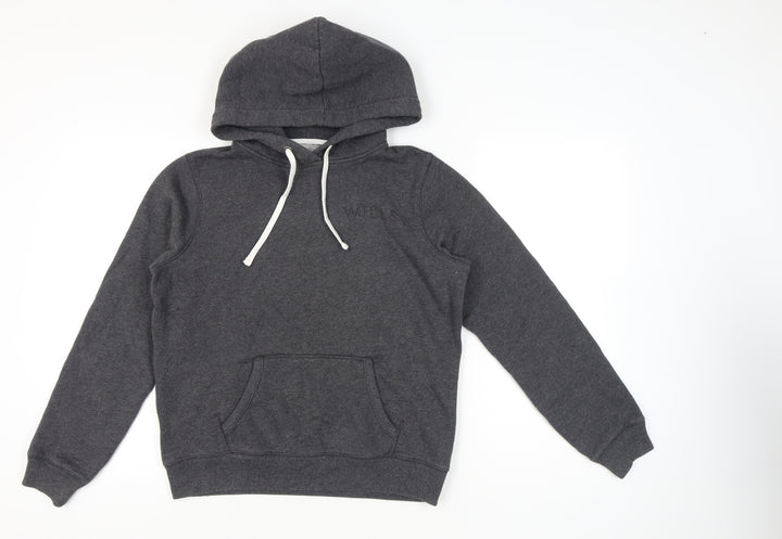 Jack Wills Womens Grey Pullover Hoodie Size 14 Regular Fit