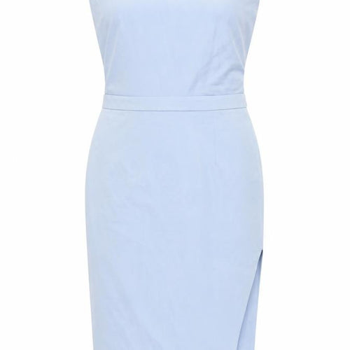 Lavish Alice Women’s Blue Size 14 Bodycon Midi Dress Sleeveless Belted