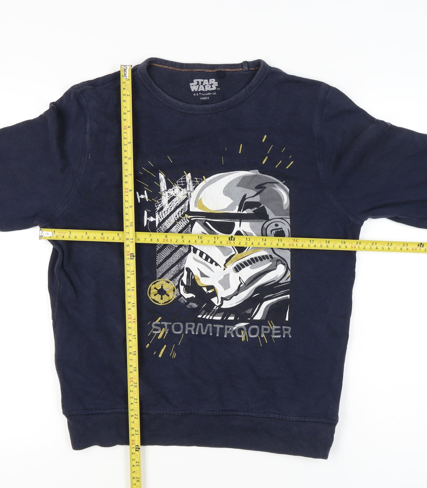 Next Boys Blue Star Wars Stormtrooper Sweatshirt 15 Years Crew Neck Pullover
