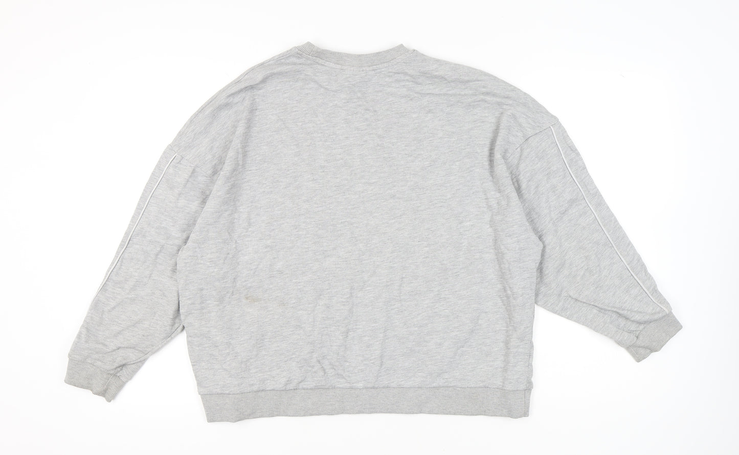 The Couture Club Womens Grey Sweatshirt Size 8 Logo Pullover