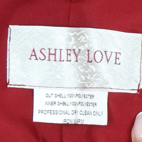 Ashley Love Women’s Red Size 6 Slip Dress Formal Party Cocktail