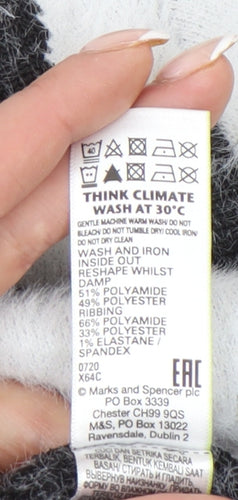 Marks and Spencer Women’s White Animal Print Jumper Size 8 Crew Neck