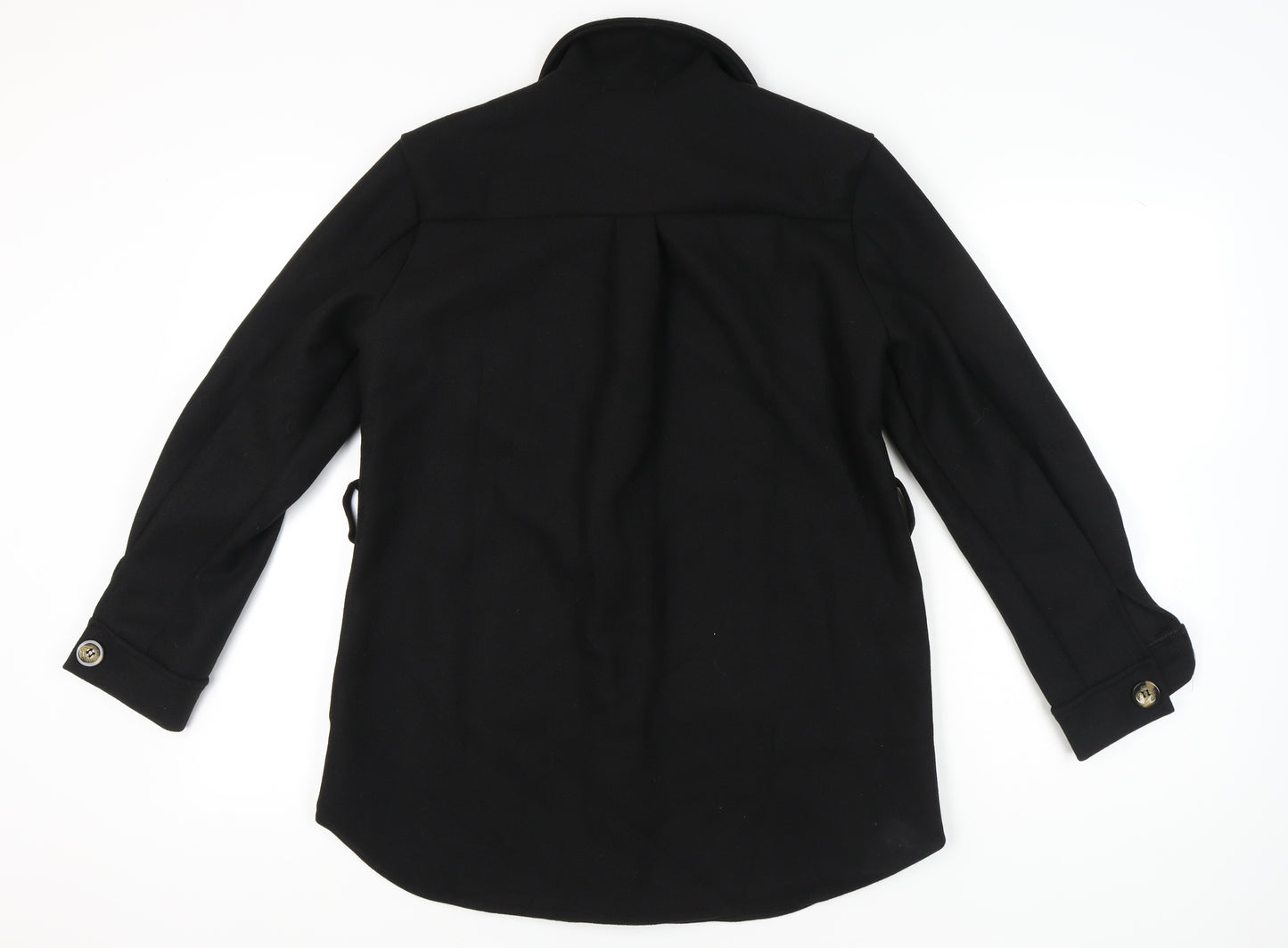 Stylewise Women’s Black Mid-Length Button Jacket Size M