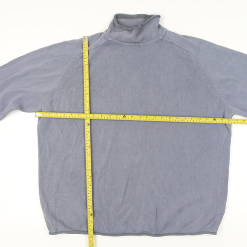 Next Men’s Blue 2XL Roll Neck Knit Jumper Casual Autumn Winter