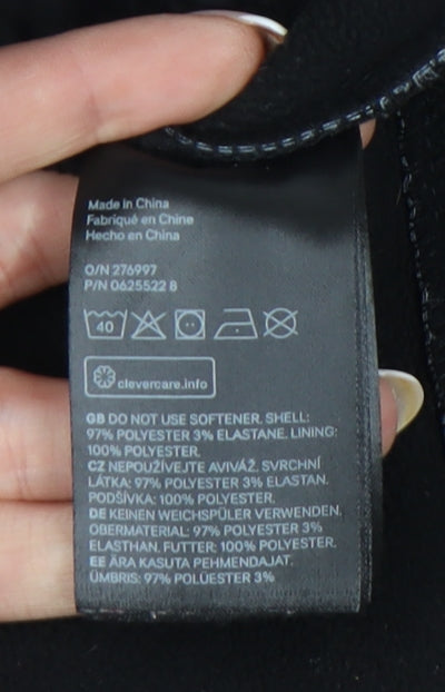 H&M Boys Blue Geometric Softshell Jacket Age 14 Years Full Zip